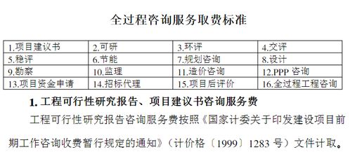 全過程工程咨詢服務(wù)設(shè)計(jì)的領(lǐng)域項(xiàng)目及費(fèi)用標(biāo)準(zhǔn)參考